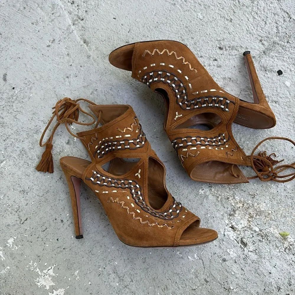 Aquazzura Suede heels